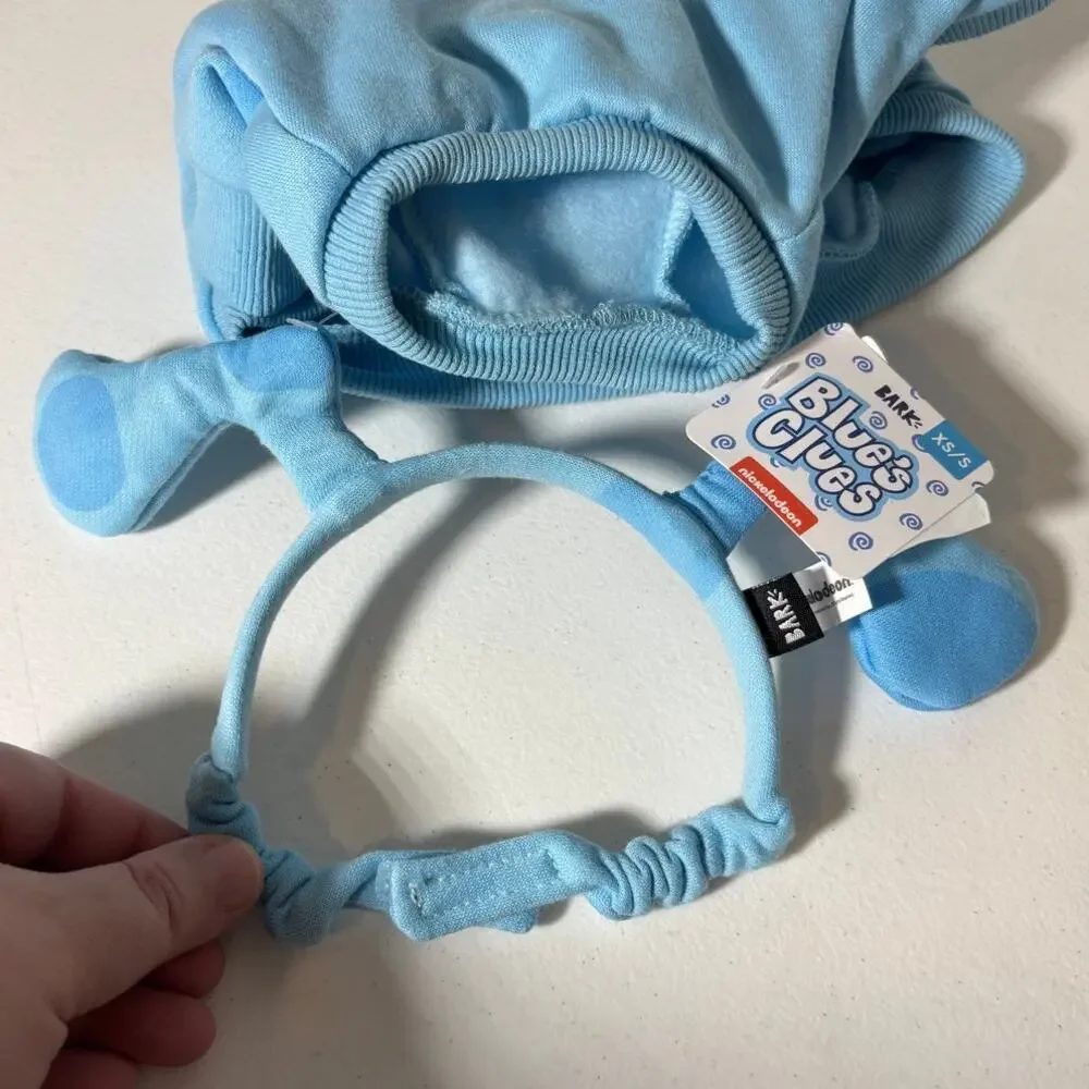 BARK x Nickelodeon NWT Blue's Clues Dog Costume Size XS / S Outfit & Headband